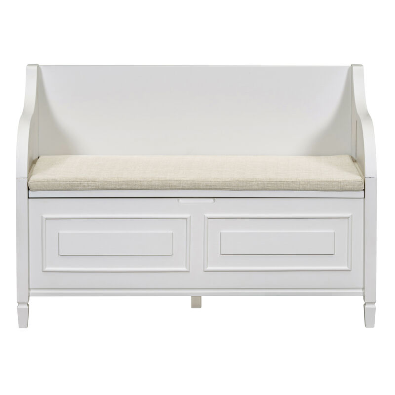 Merax Multifunctional Storage Bench with Safety Hinge