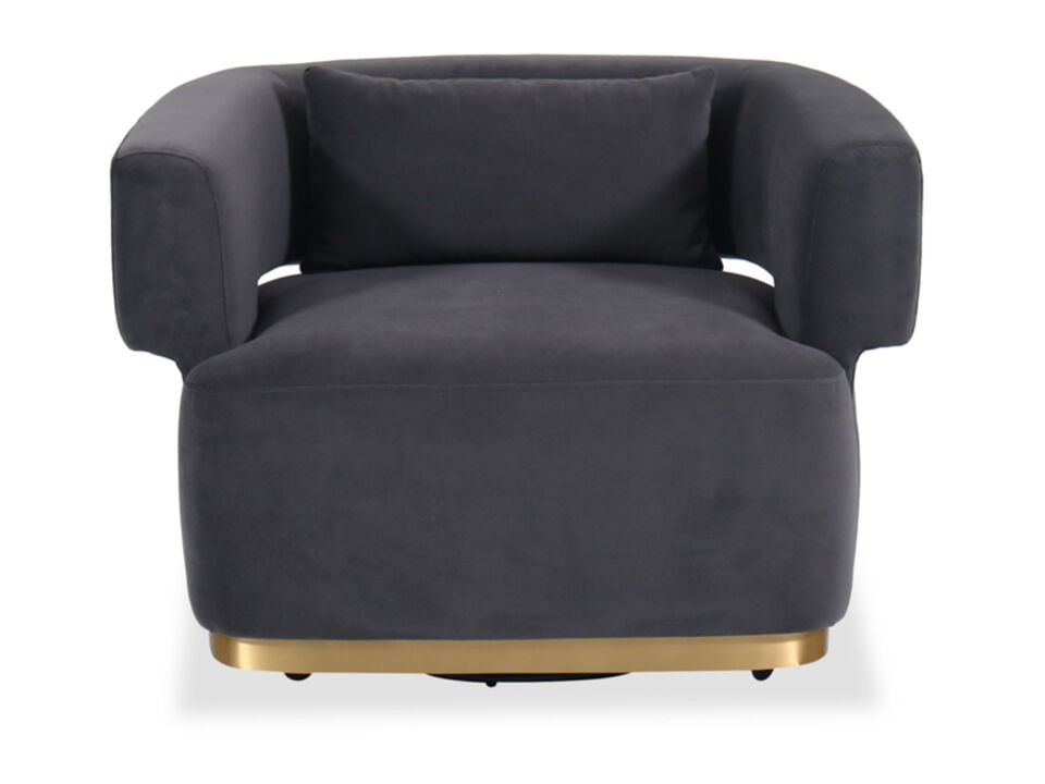 Bella Asphalt Accent Chair