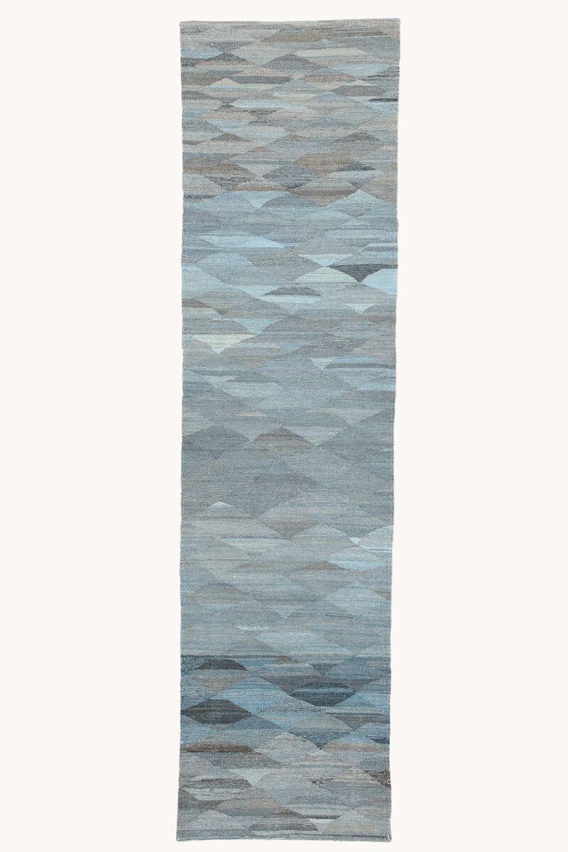 District Loom Modern Afghan flatweave runner rug- Boyd