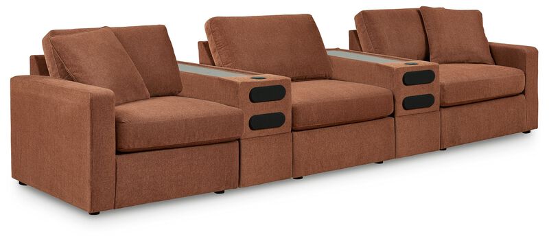 Modmax Spice 5-Piece Sectional with Audio Consoles