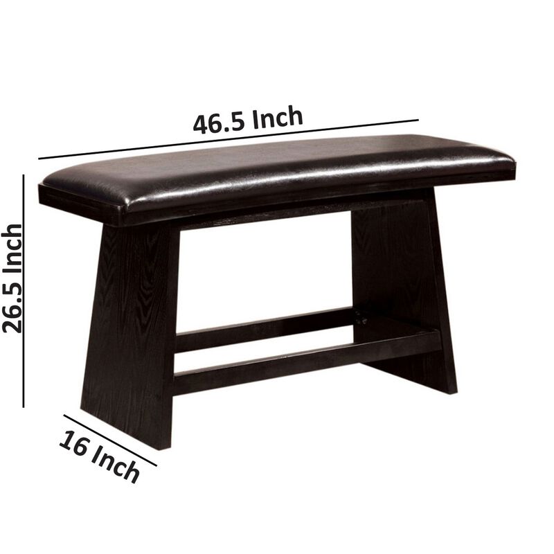 Hurley Modern Style Counter Height Bench-Benzara