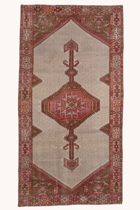 District Loom Antique Persian Serab Camel Hair Runner Rug-Moore