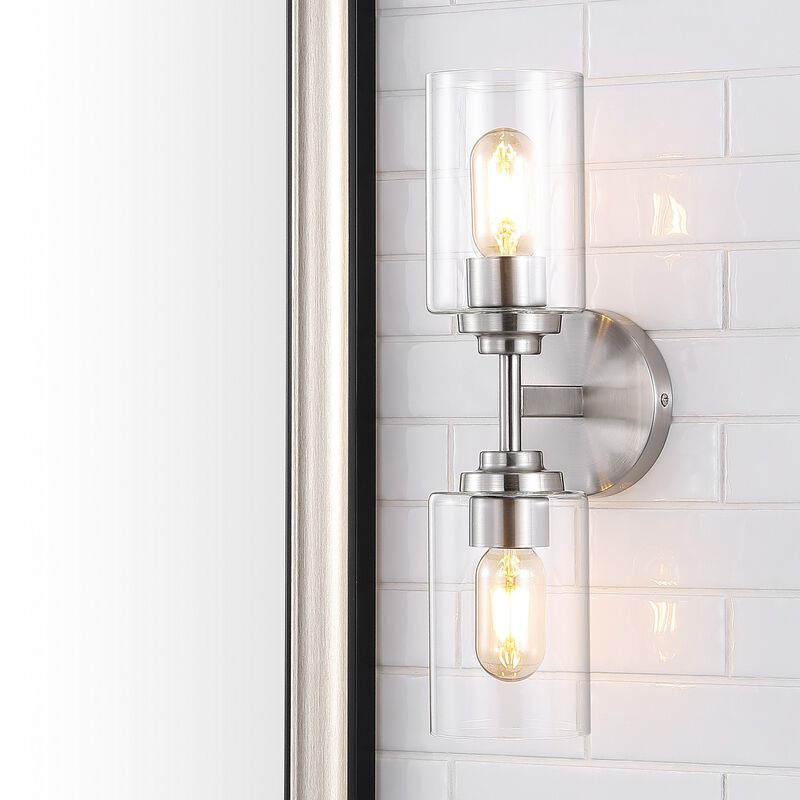 Juno Farmhouse Industrial Iron Cylinder LED Sconce