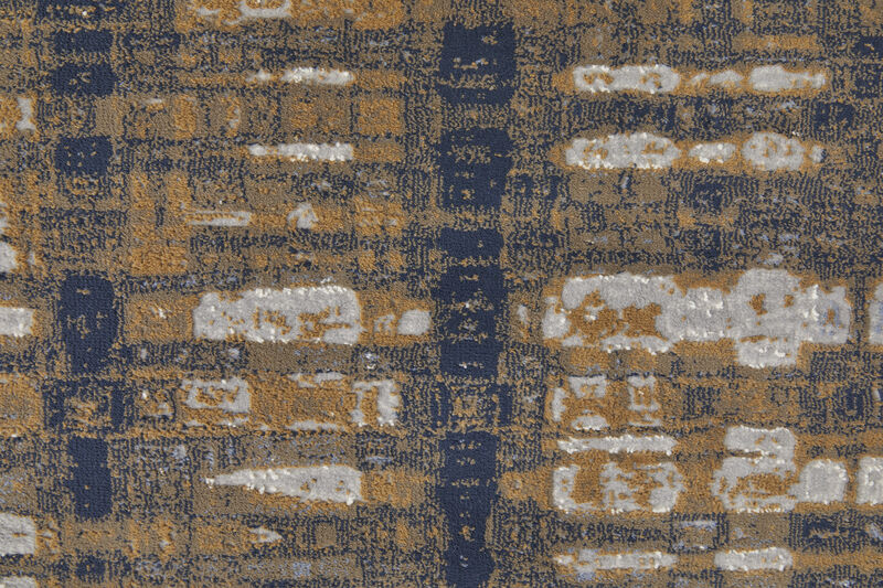 Clio 39K4F Blue/Orange/Gray 2' x 3' Rug