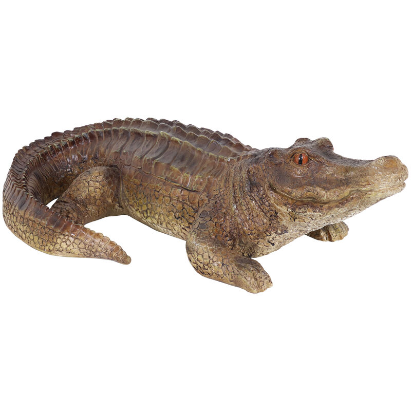 Sunnydaze Addison the Adventurous Alligator Indoor/Outdoor Statue - 23.5 in