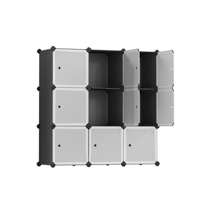 Modular 9-Cube Storage Shelving for Bedroom & Living Room