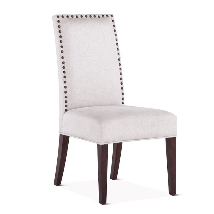 Belen Kox Off-White Linen Dining Chairs, Set of 2, Belen Kox