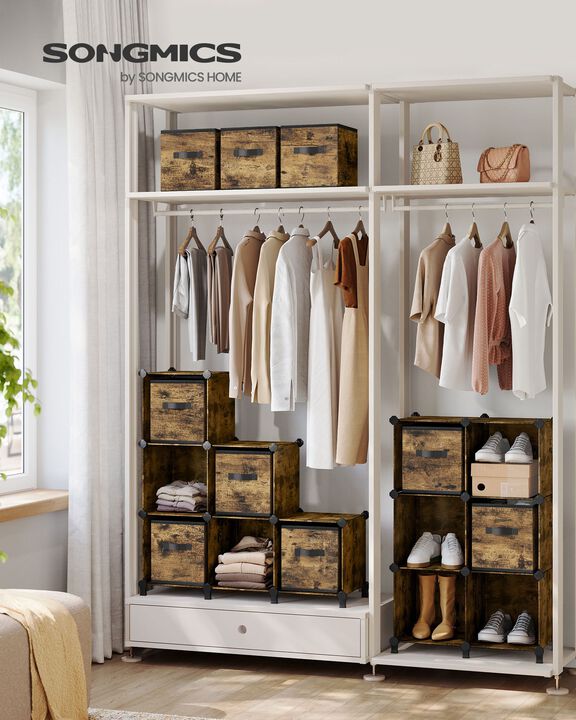 Elegant 12-Cube Storage Unit with Adjustable Shelving