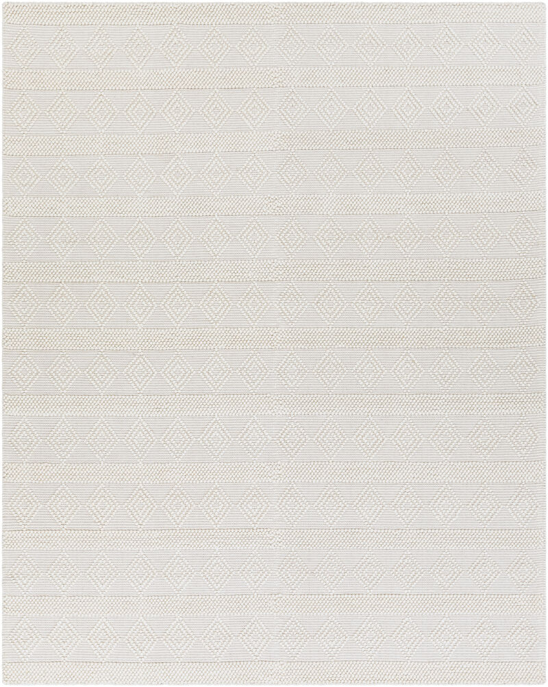 Hygge HYG-2302 3' x 5' White Rug