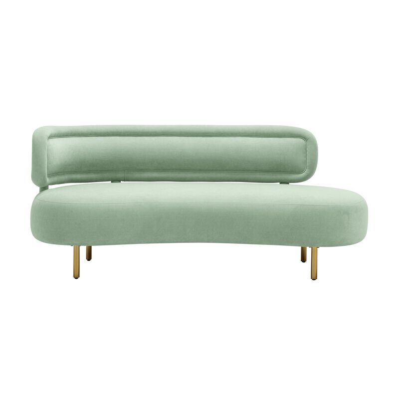 Tischa Mint Green Velvet Sofa