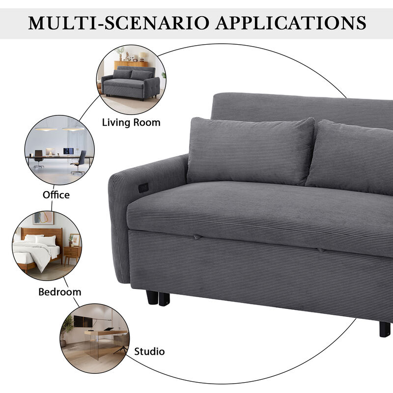 Merax Pull-out Sofa Bed Convertible Couch