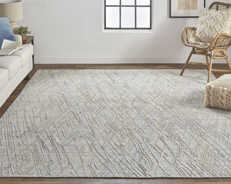 Elias 6589F Gray/Blue 8' x 10' Rug