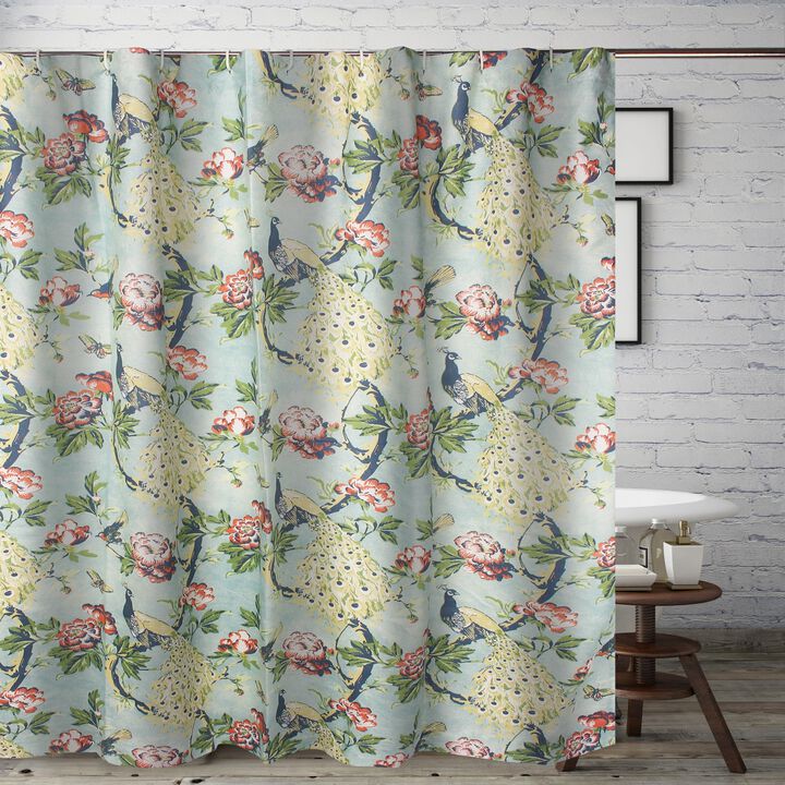 Pavona Enchanted Garden Shower Curtain 72" x 72" by Greenland Home Fashion