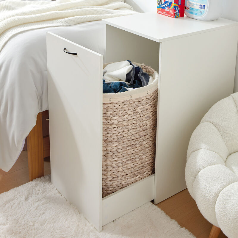 Yak About It� Hidden Laundry College Cabinet - White