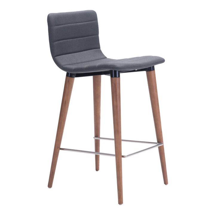 Belen Kox Counter Chair Bar Stool (Set of 2), Walnut Finish, Belen Kox