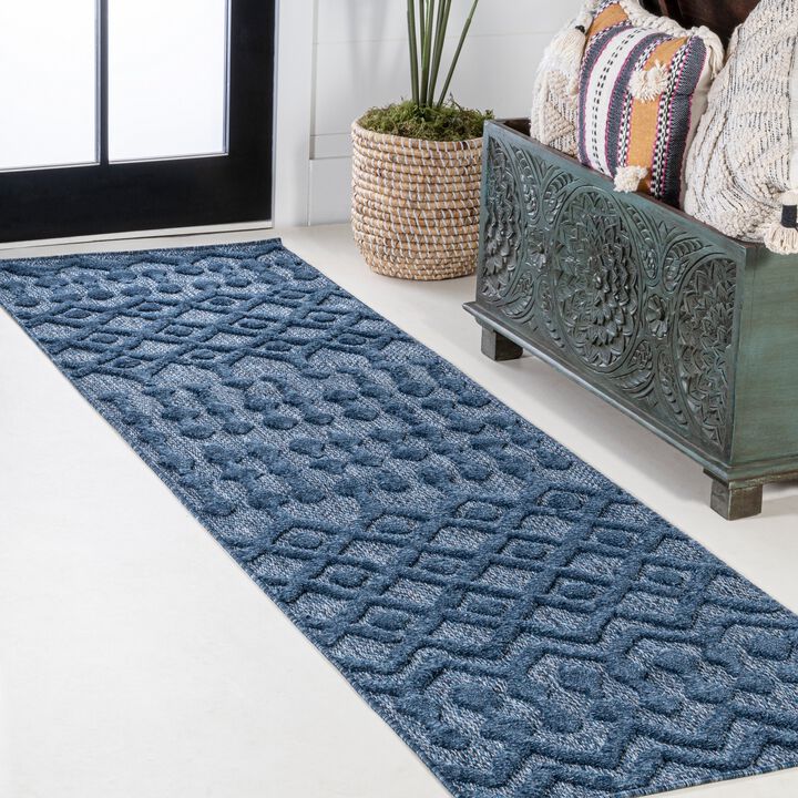 Peralta Moroccan Diamond Indoor/Outdoor Area Rug