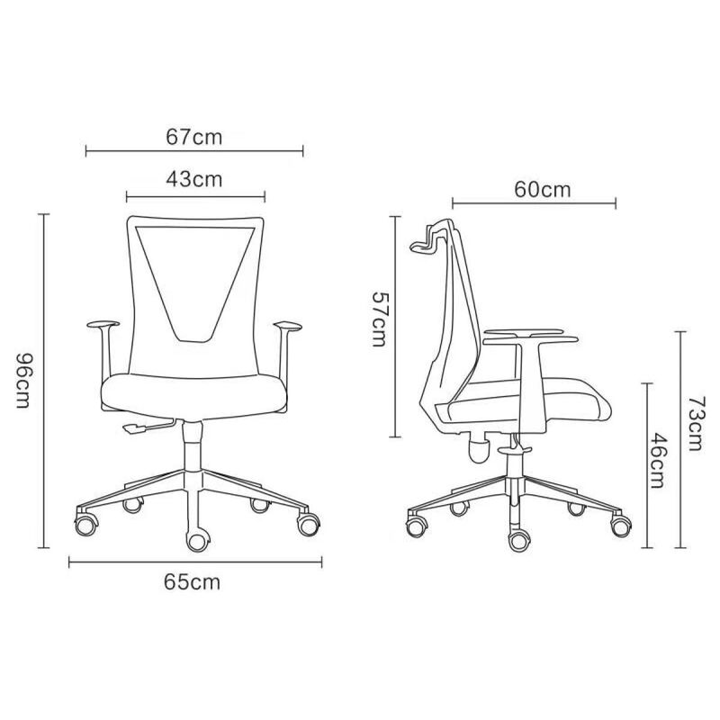 Nicolas Swivel Adjustable Height Fixed Armrest Office Chair Black Wengue And Smokey Oak