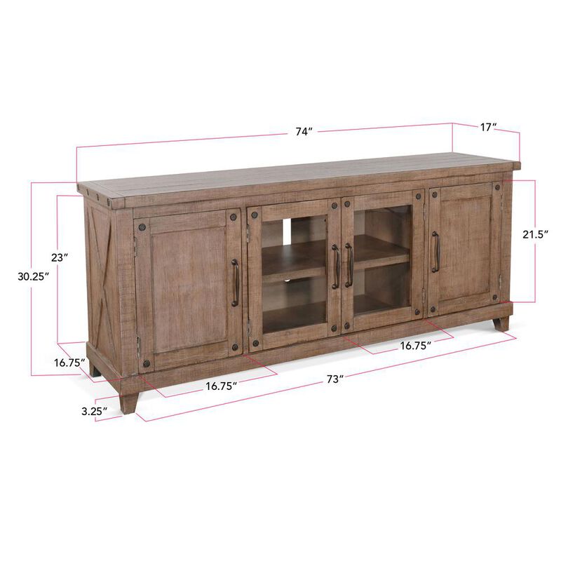 Sunny Designs Vivian 74 Media Console