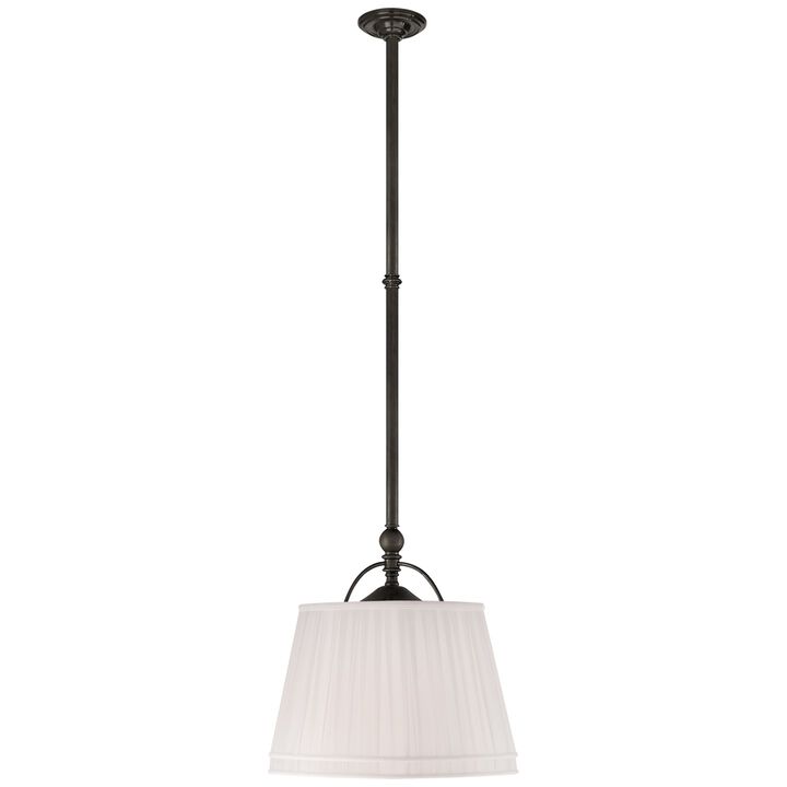 Sloane Single Shop Light with Linen Shade