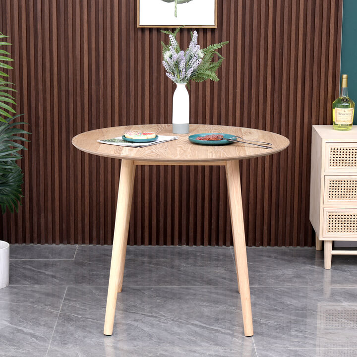 Dining Table for 4 People Round Wood