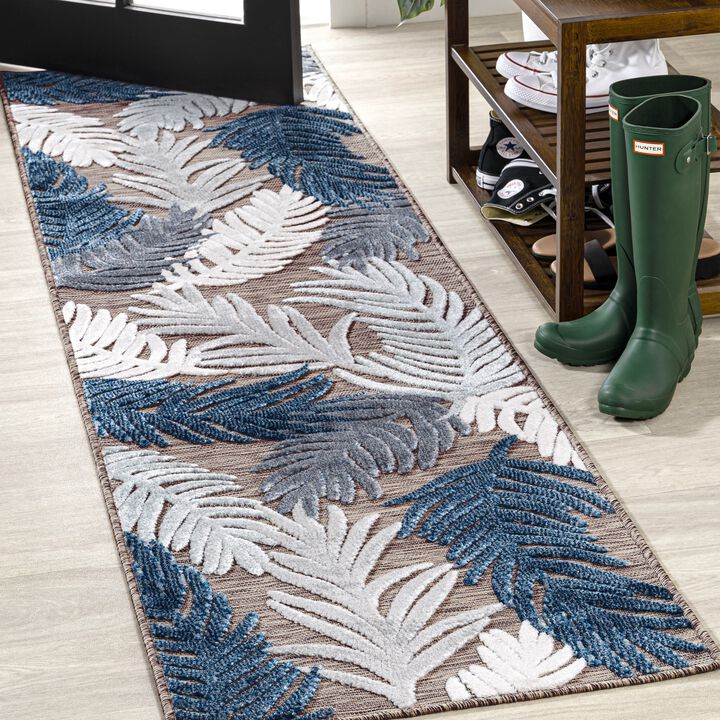 Montego High-Low Tropical Palm Area Rug