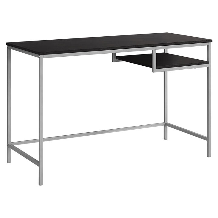 Monarch Specialties I 7369 Computer Desk, Home Office, Laptop, 48"L, Work, Metal, Laminate, Brown, Grey, Contemporary, Modern