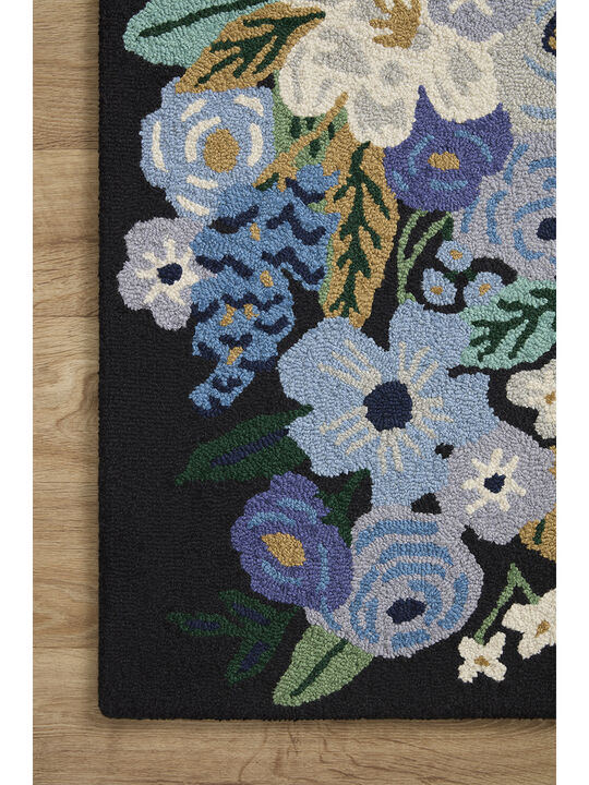 Minnie MIN08 Black 2'3" x 3'9" Rug