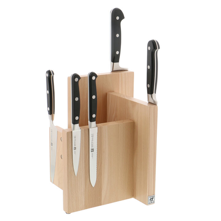 ZWILLING Italian Square Magnetic Knife Block - White-Colored Beechwood