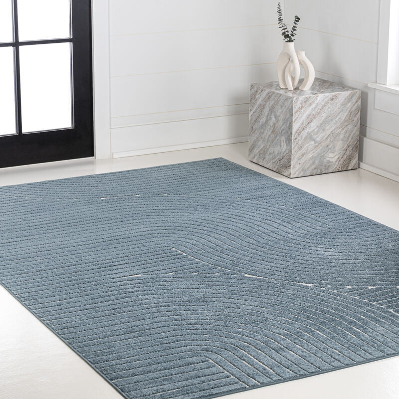 Skagen Minimalist Curve Geometric Area Rug