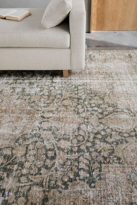 District Loom Vintage Turkish Area Rug-Hingham