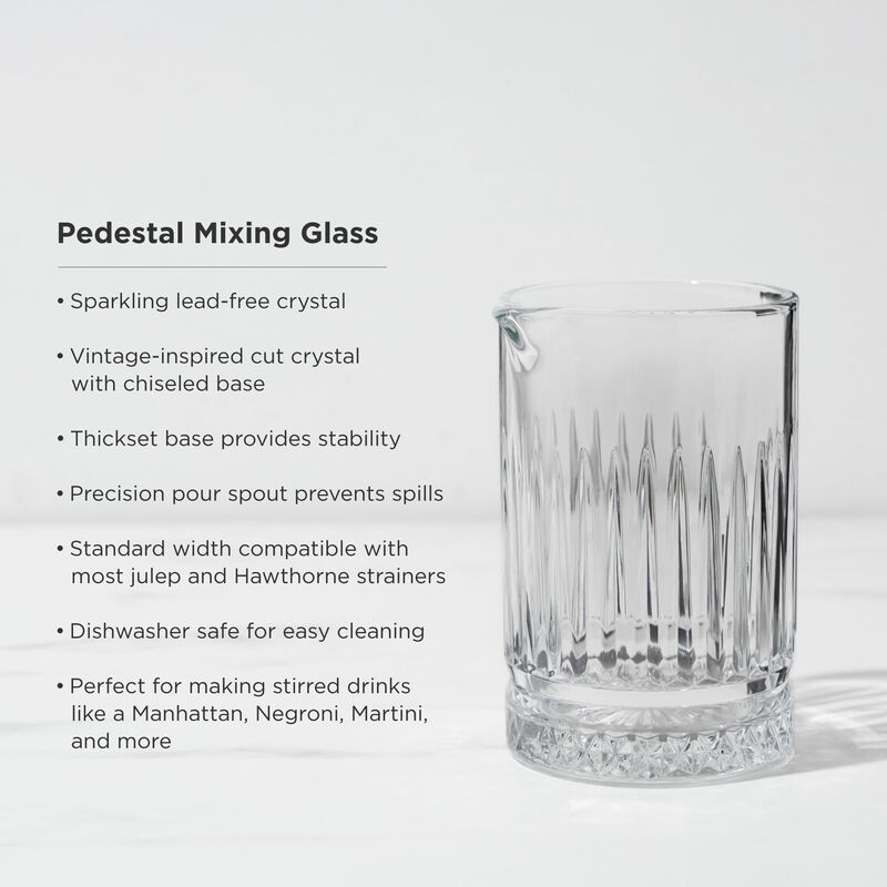 Pedestal Crystal Mixing Glass