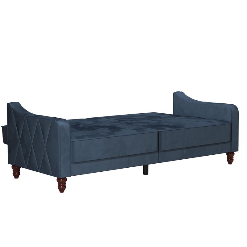 Vintage Tufted Split Back Futon