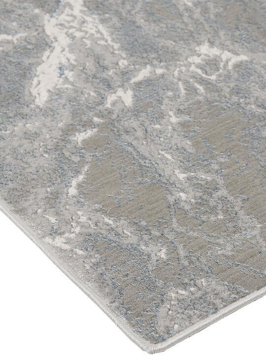 Azure 3539F 8' x 10' Silver/Gray/Ivory Rug