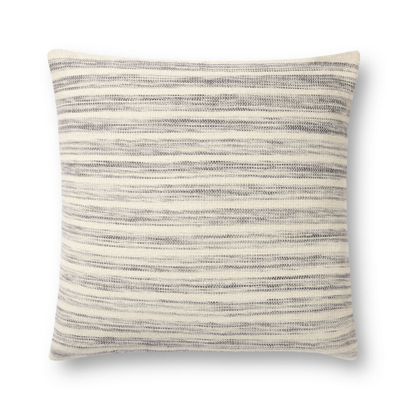 Marielle PAL0028 Ivory/Stone 22''x22'' Down Pillow by Amber Lewis x Loloi, Set of Two