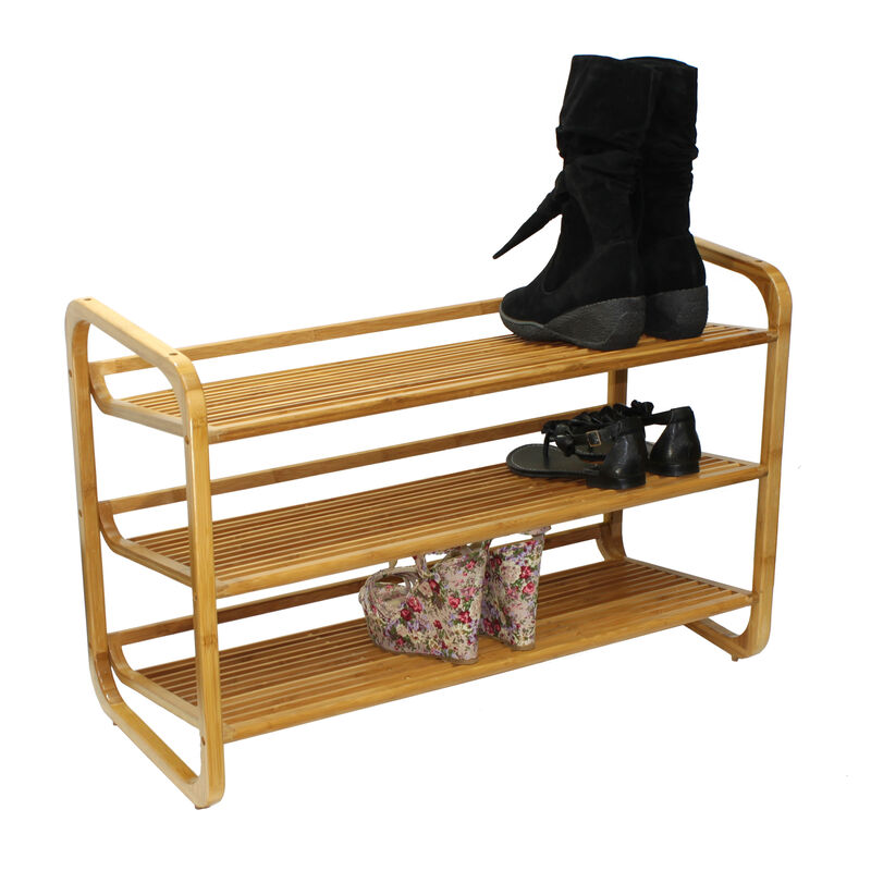 Oceanstar 3 Tier Bamboo Shoe Rack