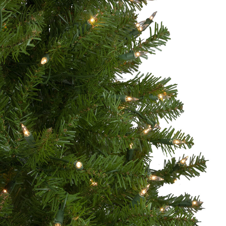4' Pre-Lit Full Northern Pine Artificial Christmas Tree  Clear Lights