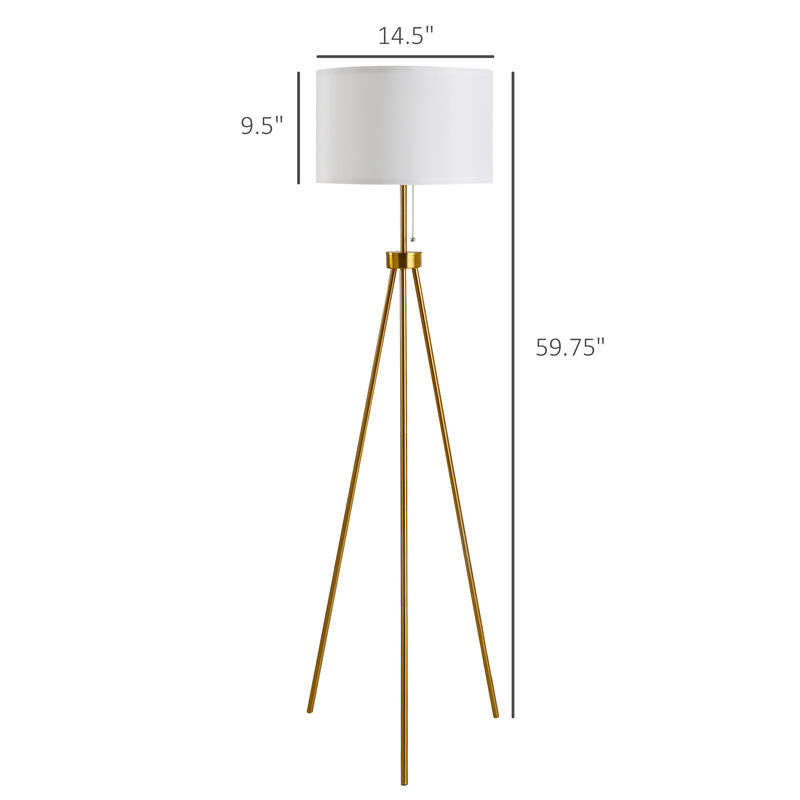 Modern Tall Floor Reading Light Fixture with Footswitch Pedal