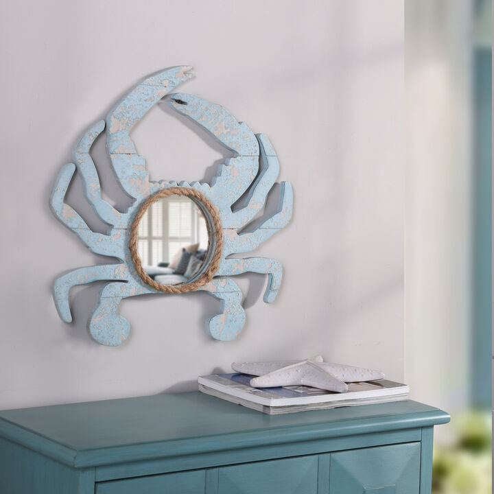 Weathered Crab Blue Mirror