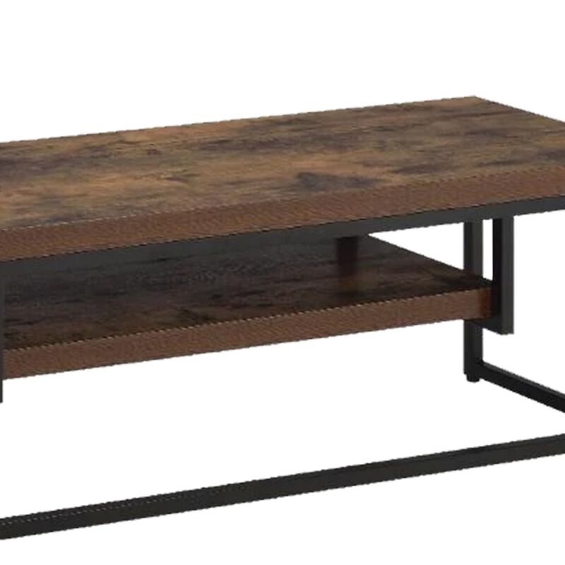 ACME Bob TV Stand, Weathered Oak & Black