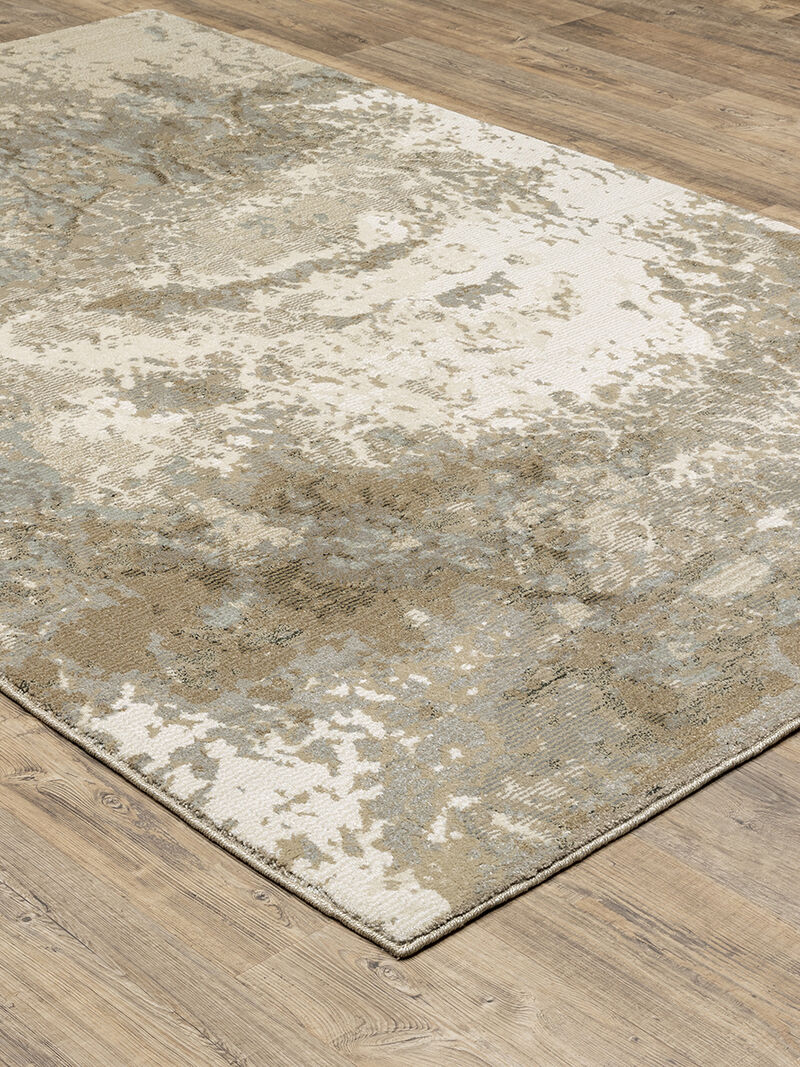 Evolution 2'6" x 12' Beige Rug