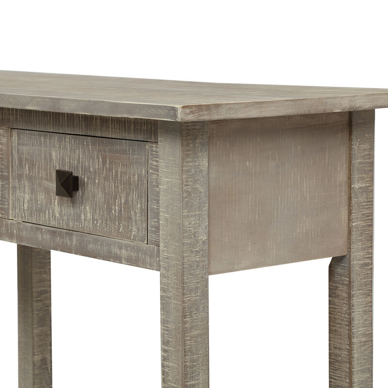 Merax Rustic Brushed Texture Entryway Console Table