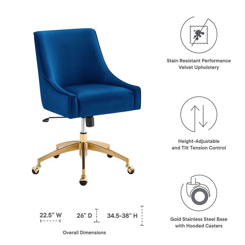 Modway Furniture - Discern Performance Velvet Office Chair