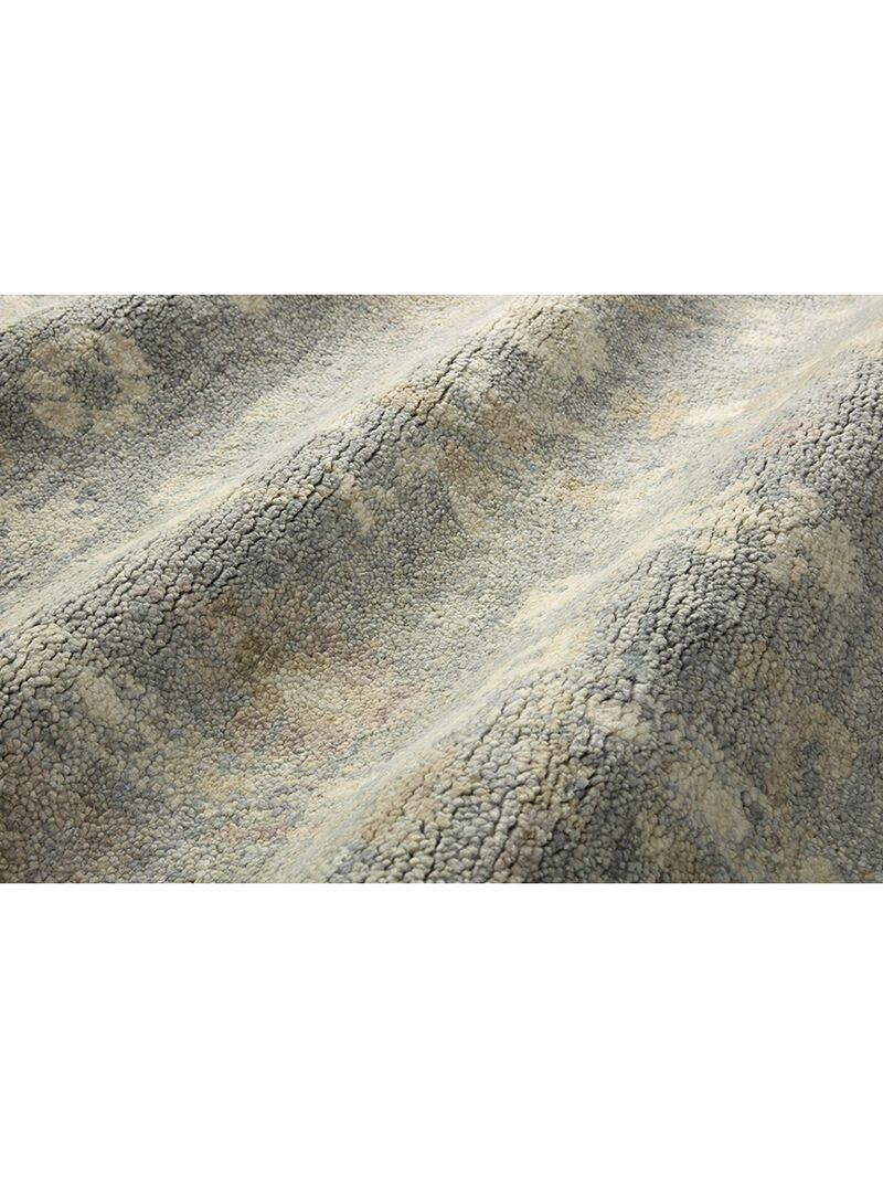 Clement CLM03 Slate/Natural 18" x 18" Sample Rug