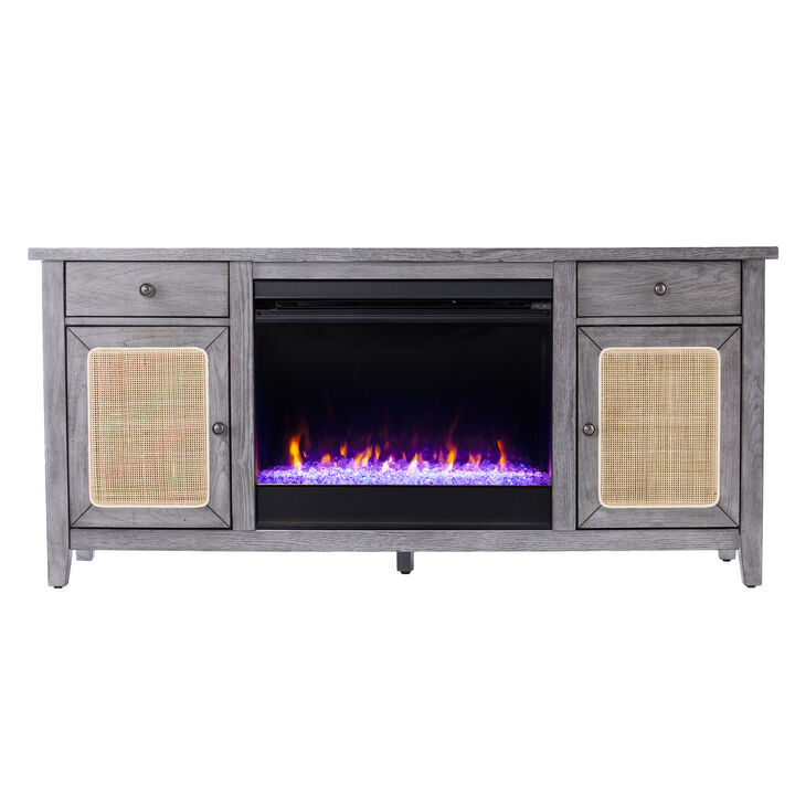 Raegan Color Changing Fireplace Console