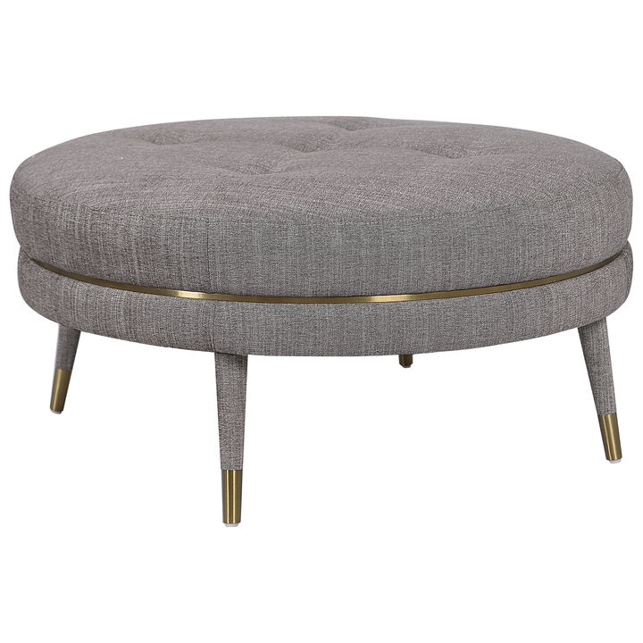 Blake Modern Taupe Ottoman