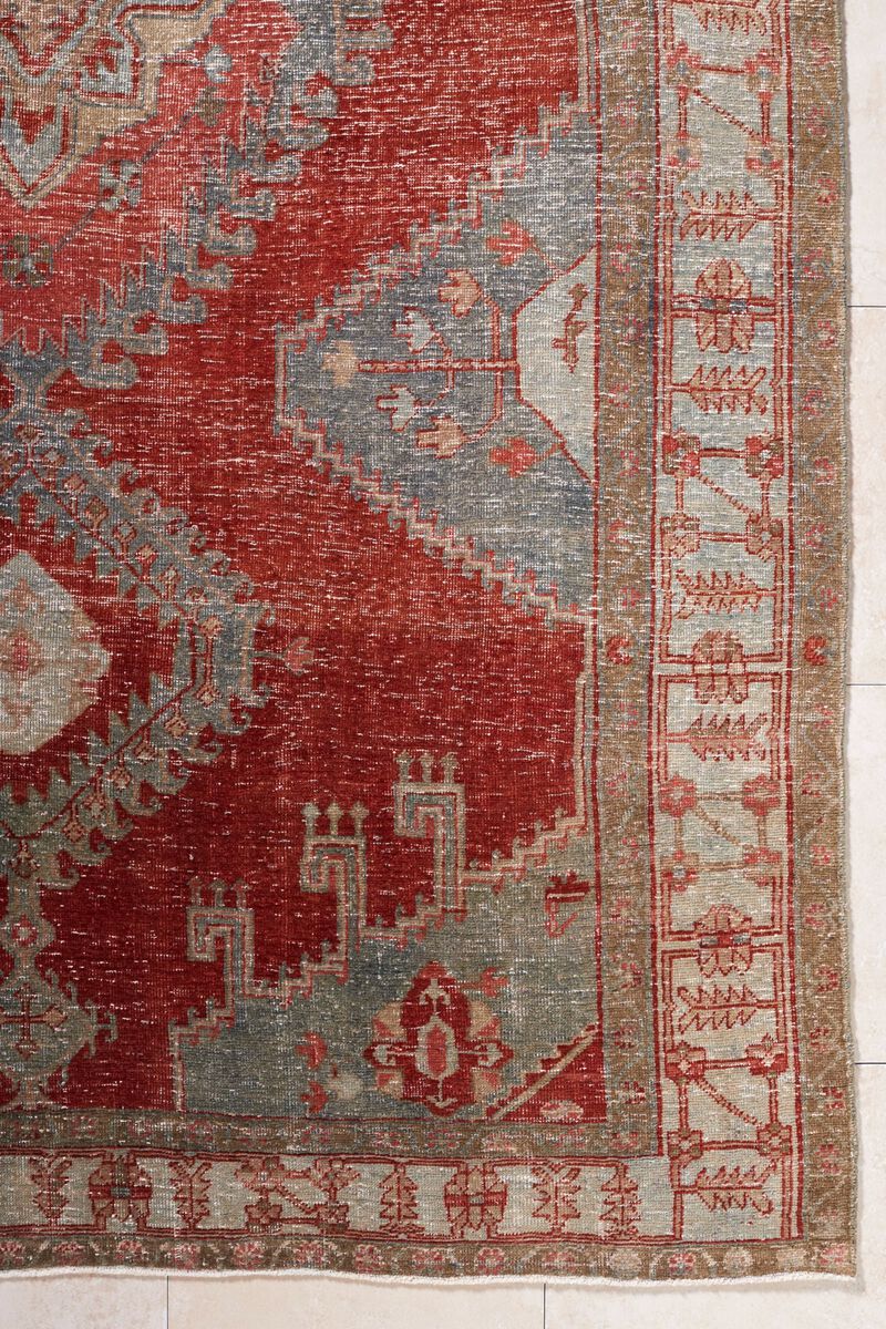 District Loom Vintage Persian Tabriz VISS Area Rug-Iza