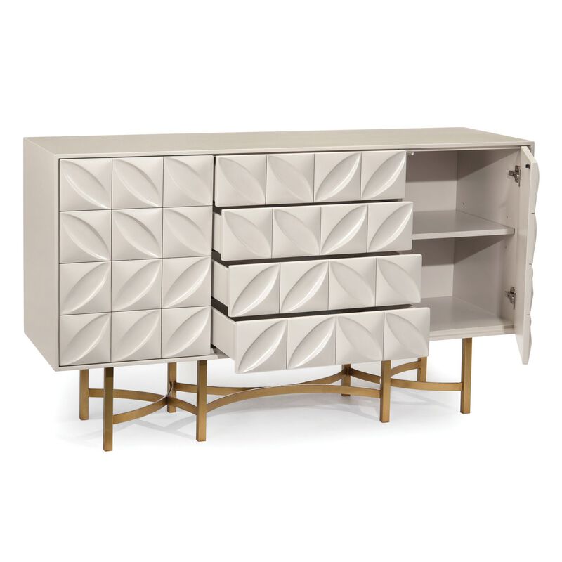 Ghost White Credenza