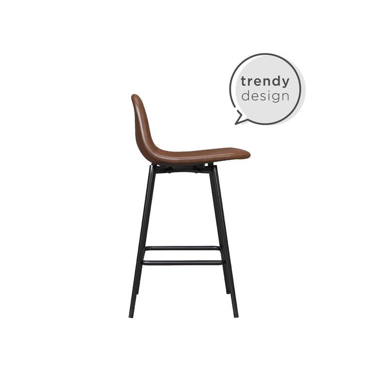 Brandon Upholstered Counter Height Bar Stool