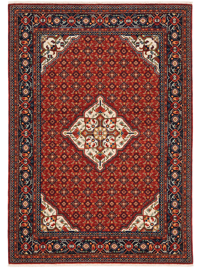 Lilihan 2' x 3' Red Rug