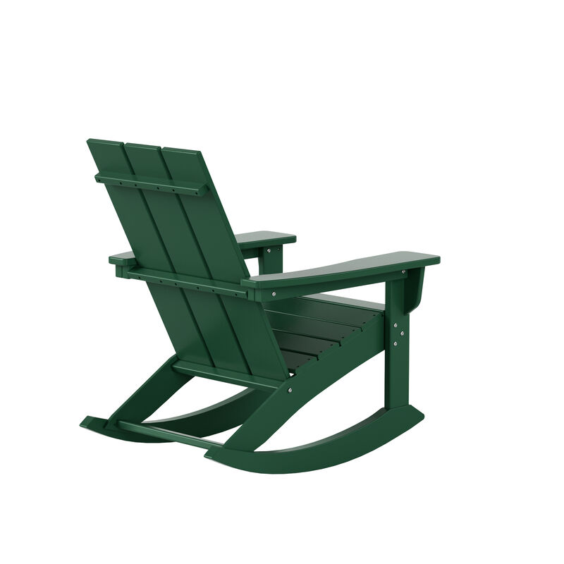 WestinTrends Modern Adirondack Outdoor Rocking Chair (Set of 2)